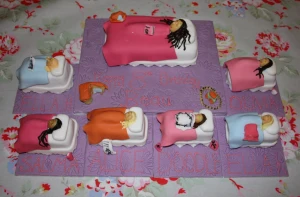 Sleepover birthday cake