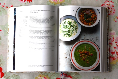 Watercress & chickpea soup with rose water & ras hanout from Watercress & chickpea soup with rose water & ras hanout