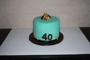 Tall 40th Birthday cake