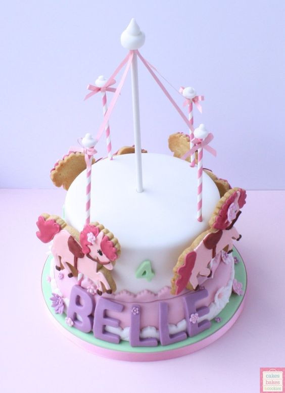 Round and round we go: Creating magic with a merry-go-round cake