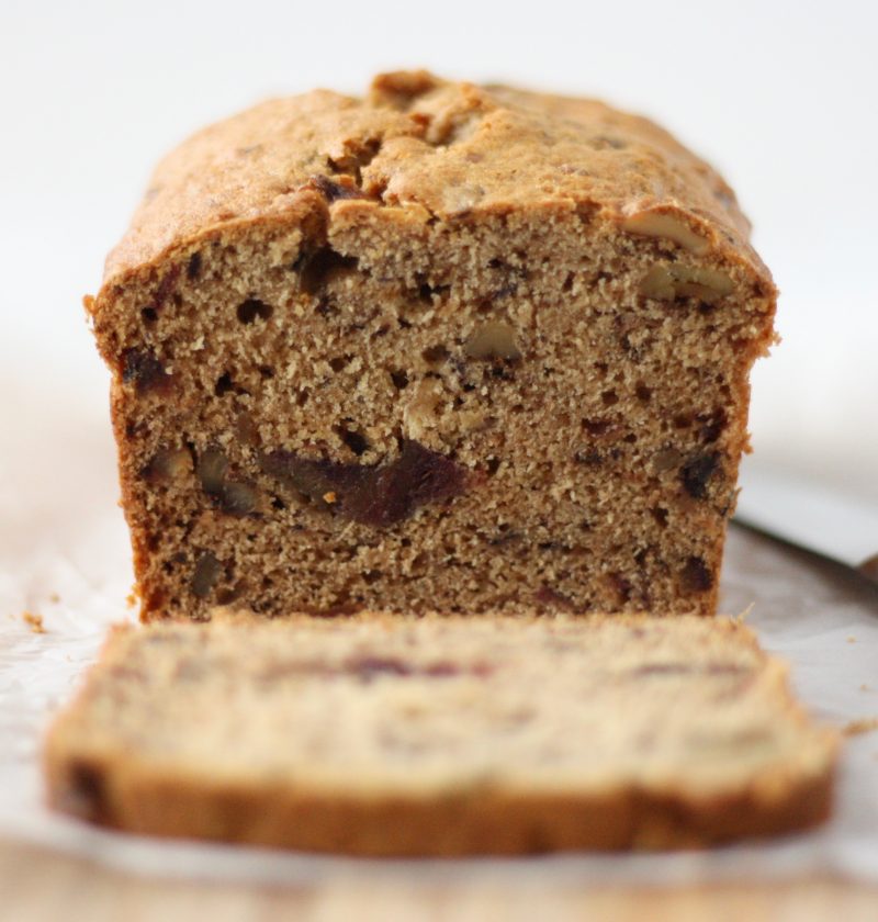 Date and walnut loaf cake recipe