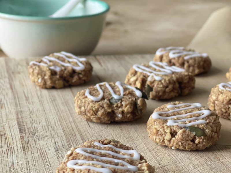 Biscuits on a bread board looking tasty