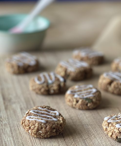 Biscuits on a bread board looking tasty