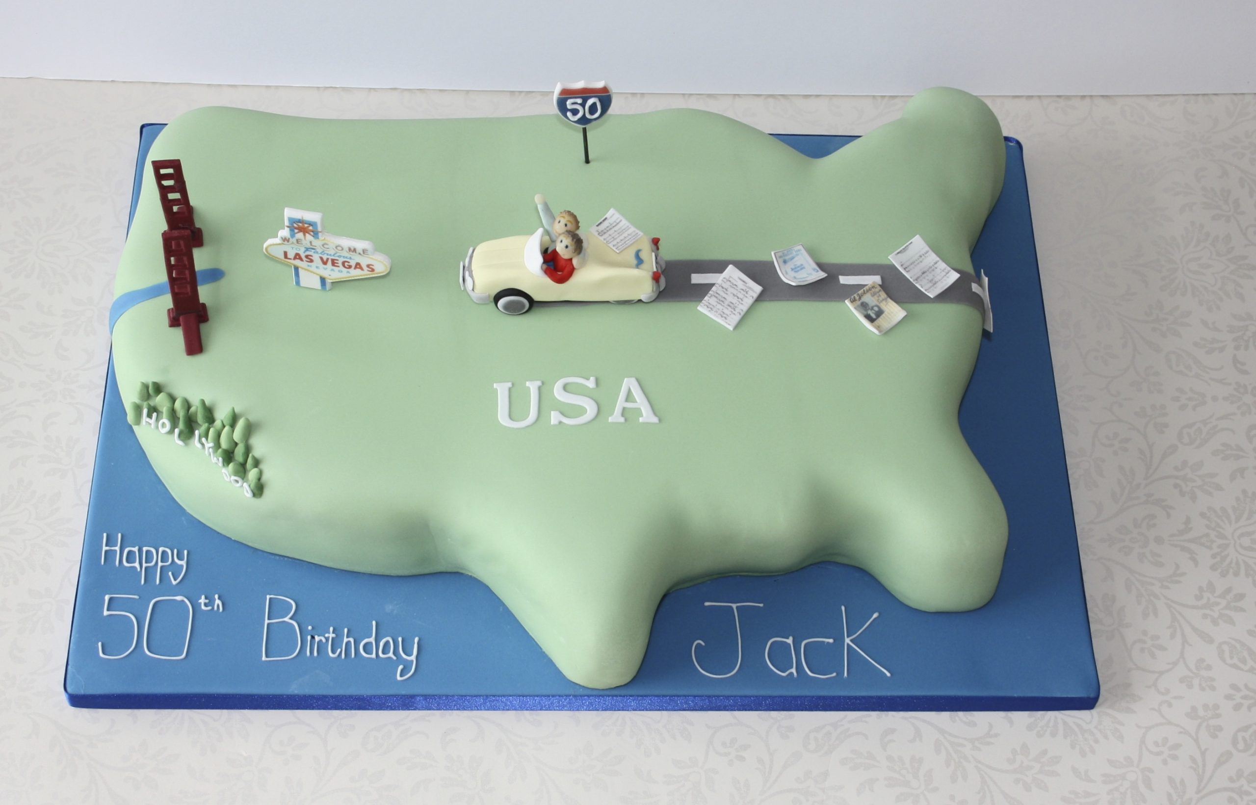 USA Birthday Cake 