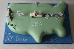 USA Birthday Cake 