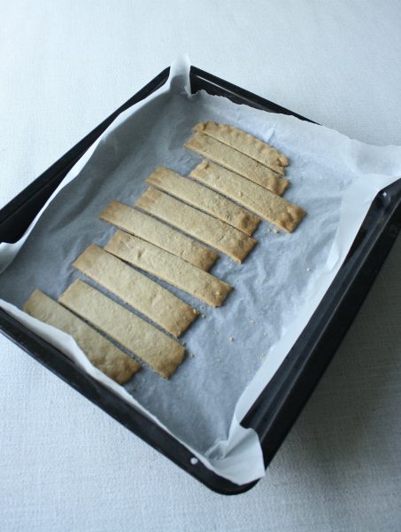 Chocolate Shortcrust pastry finger biscuits ready to eat and enjoy