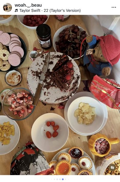 Beau's birthday with smooshed up cake